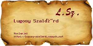 Lugosy Szalárd névjegykártya